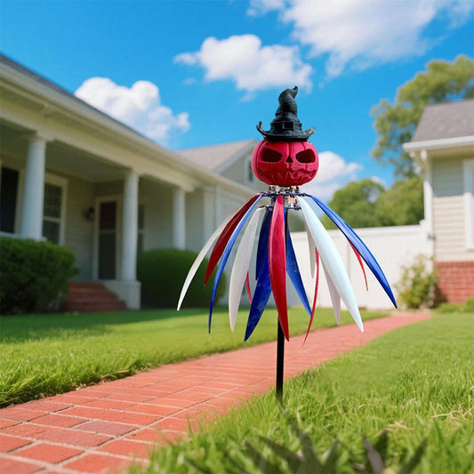 When the jack-o'-lantern lights up🎃, all legends will awaken...👻Pumpkin Wind Spinner for Outdoor