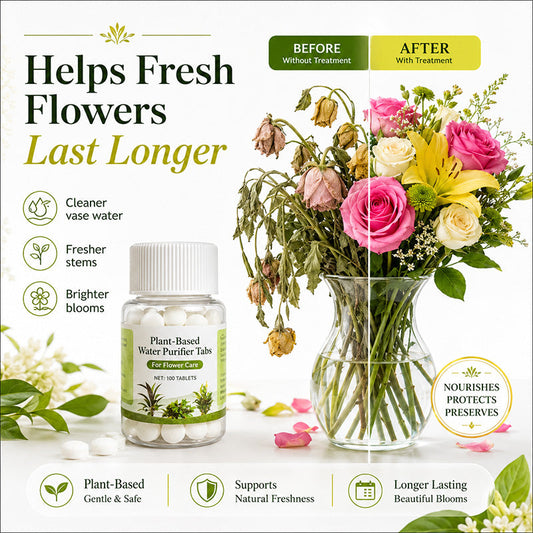 Water Purifying Tablets for Hydroponic Plants and Cut Flowers