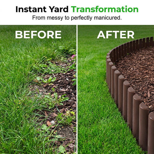 Premium Plastic Stake-in Garden Edging Fence