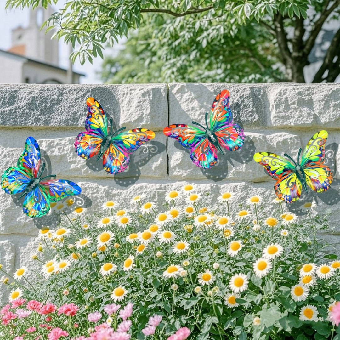 ✨🦋4Pcs Butterfly Metal Wall Decor