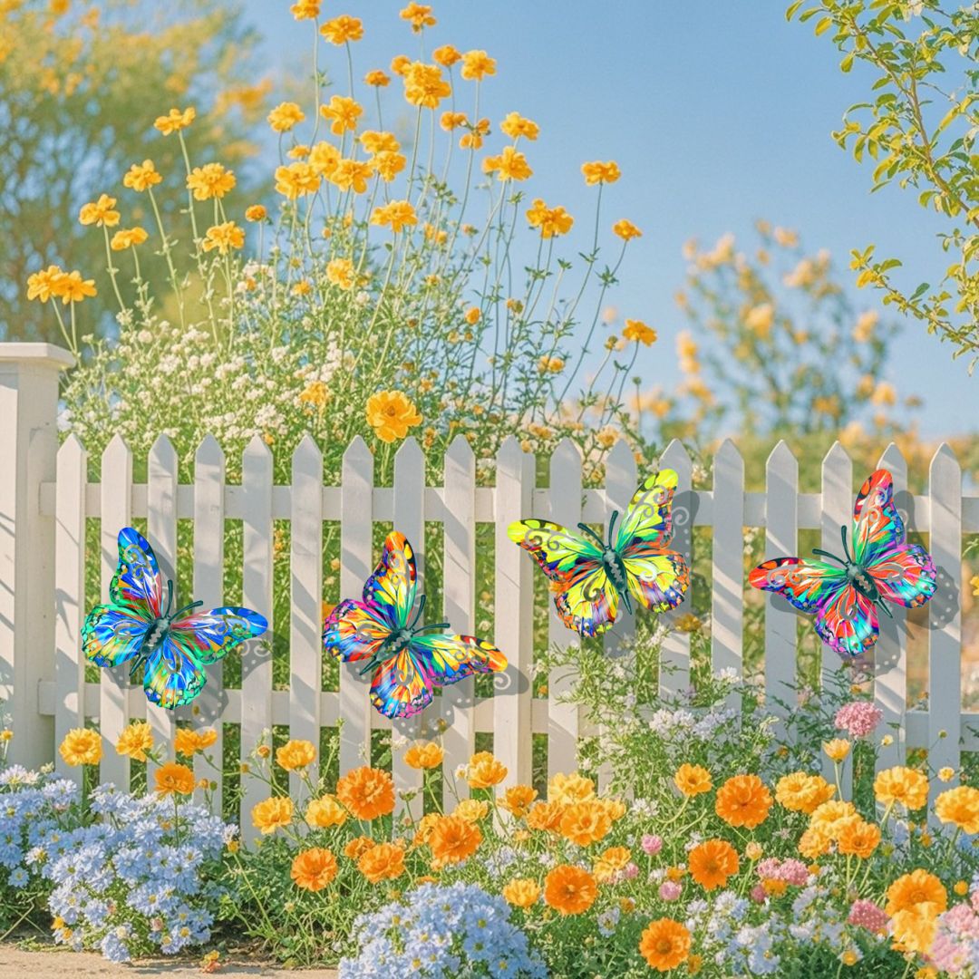 ✨🦋4Pcs Butterfly Metal Wall Decor