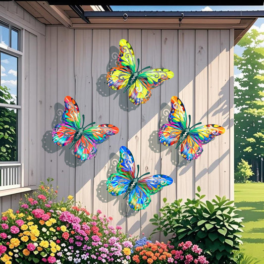 ✨🦋4Pcs Butterfly Metal Wall Decor