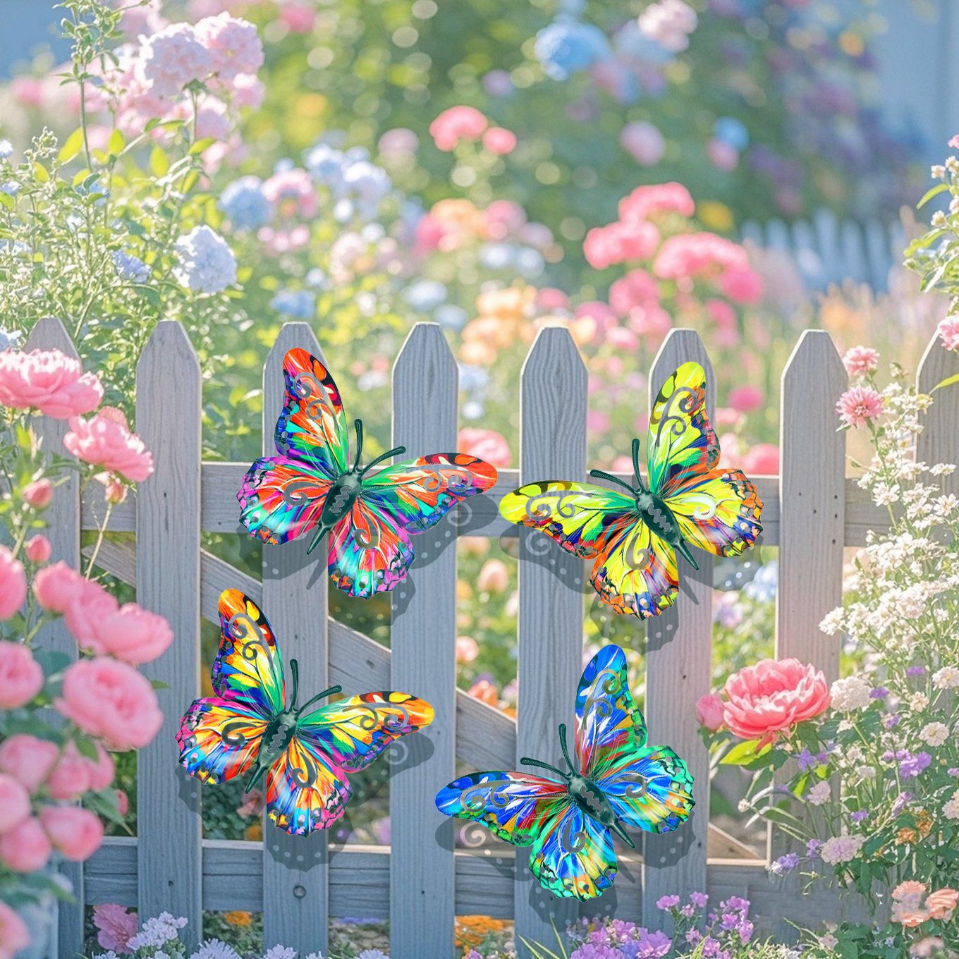 ✨🦋4Pcs Butterfly Metal Wall Decor