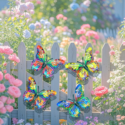 ✨🦋4Pcs Butterfly Metal Wall Decor