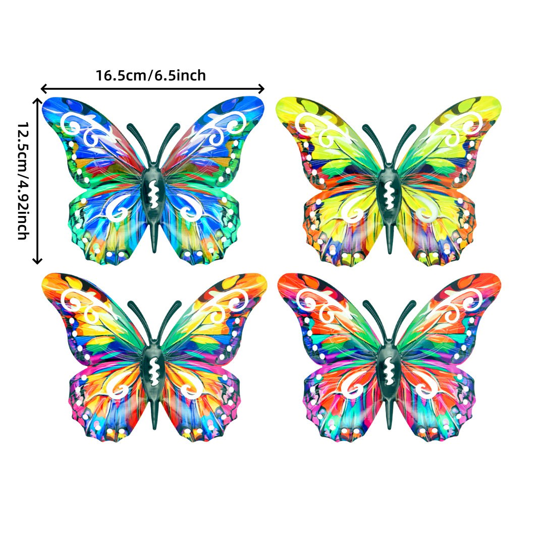 ✨🦋4Pcs Butterfly Metal Wall Decor