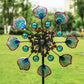 Peacock Tail Wind Spinners for Yard & Garden