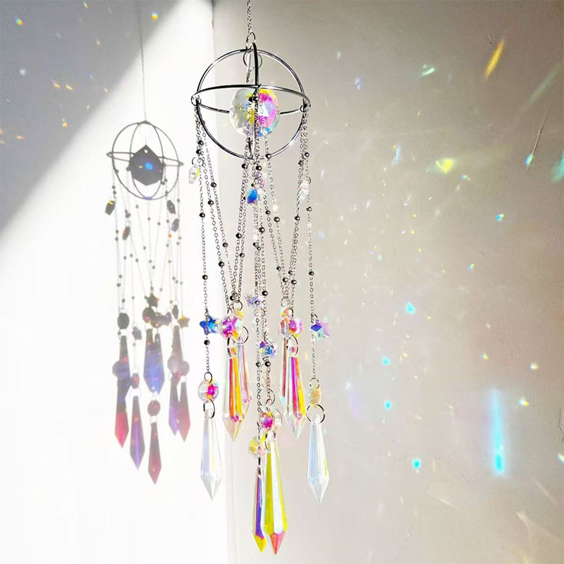 Radiant Hanging Crystal Prism Suncatcher Pendant