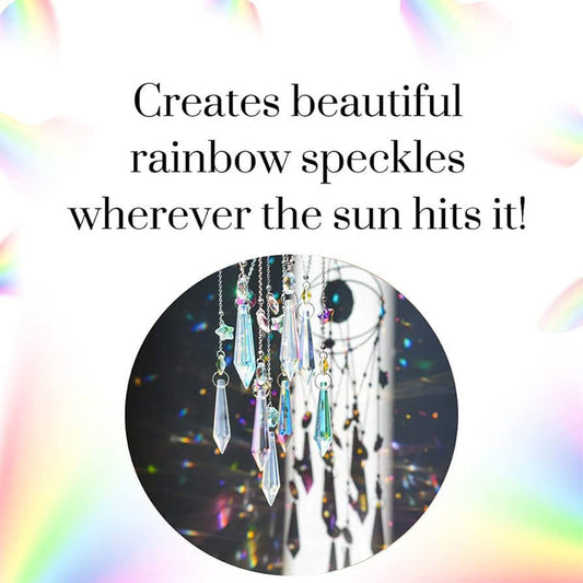 Radiant Hanging Crystal Prism Suncatcher Pendant