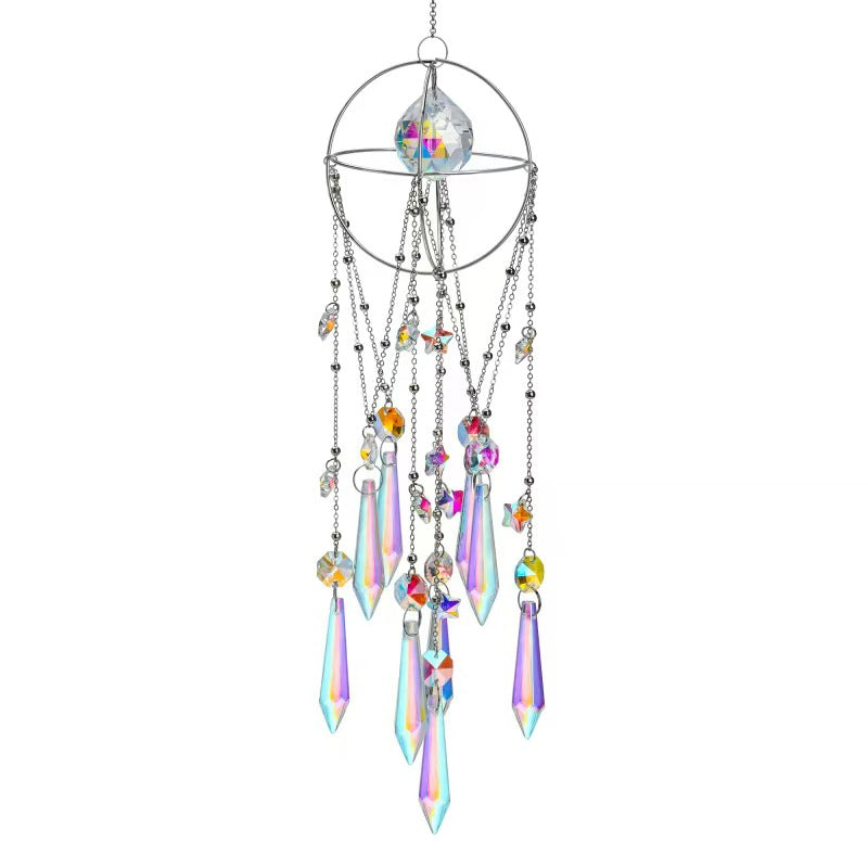 Radiant Hanging Crystal Prism Suncatcher Pendant