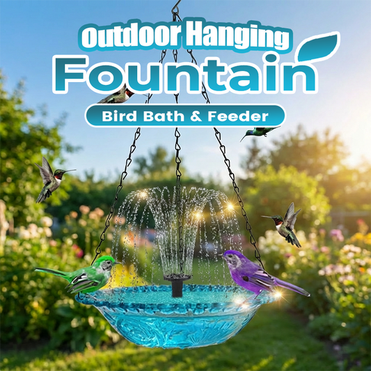 💖Outdoor Hanging Fountain Bird Bath & Feeder
