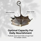 🐦Hanging Umbrella Bird Feeder & Bath – Dual-Use, Rust-Resistant, Vintage Style & Perfect for Garden Decor ☂️