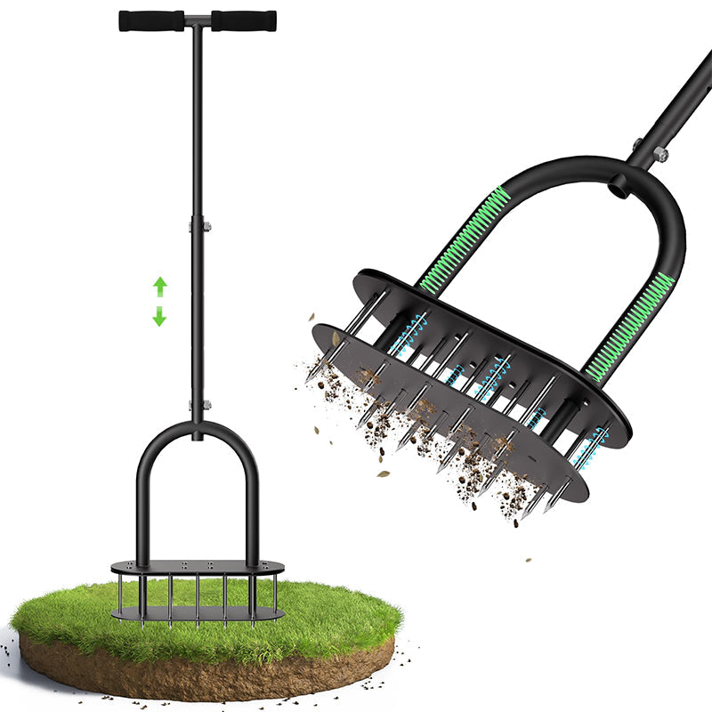 🎉 Heavy-Duty Manual Lawn Coring Aerator