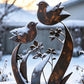 🔥Rustic Bird & Flower Metal Garden Stake