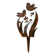 🔥Rustic Bird & Flower Metal Garden Stake