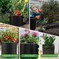 🌱👜 5-Pack Thickened Non-Woven Grow Bag With Handles – Heavy Duty, Breathable Fabric, Eco-Friendly, Large Capacity.