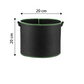 🌱👜 5-Pack Thickened Non-Woven Grow Bag With Handles – Heavy Duty, Breathable Fabric, Eco-Friendly, Large Capacity.