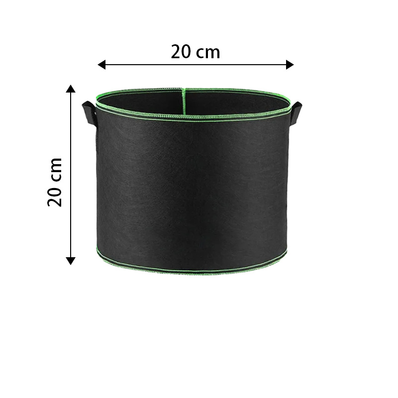 🌱👜 5-Pack Thickened Non-Woven Grow Bag With Handles – Heavy Duty, Breathable Fabric, Eco-Friendly, Large Capacity.