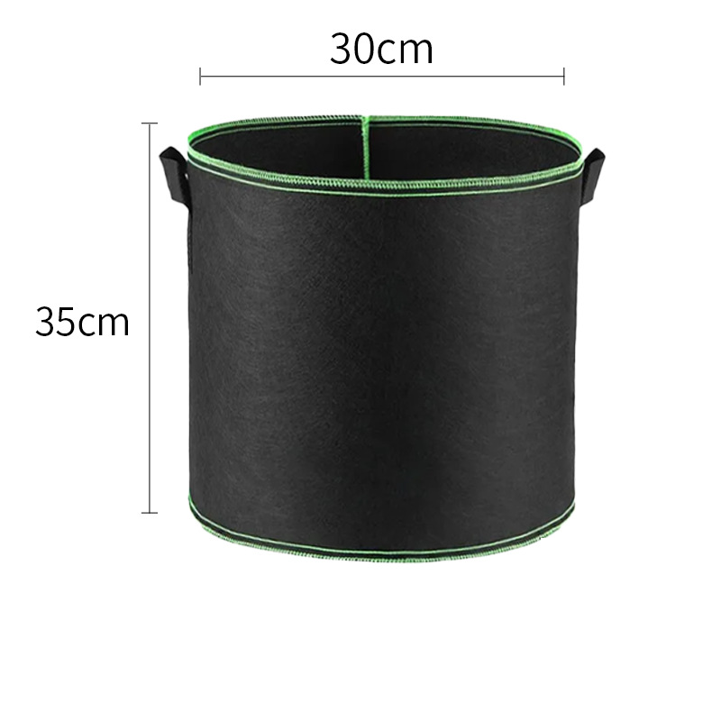 🌱👜 5-Pack Thickened Non-Woven Grow Bag With Handles – Heavy Duty, Breathable Fabric, Eco-Friendly, Large Capacity.