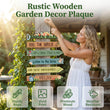 🏡Rustic Wooden Garden Hanging Sign Wall Decor Plaque