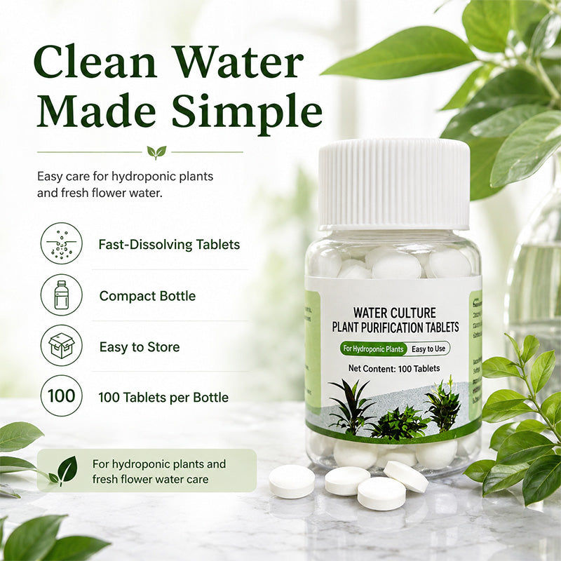 Water Purifying Tablets for Hydroponic Plants and Cut Flowers
