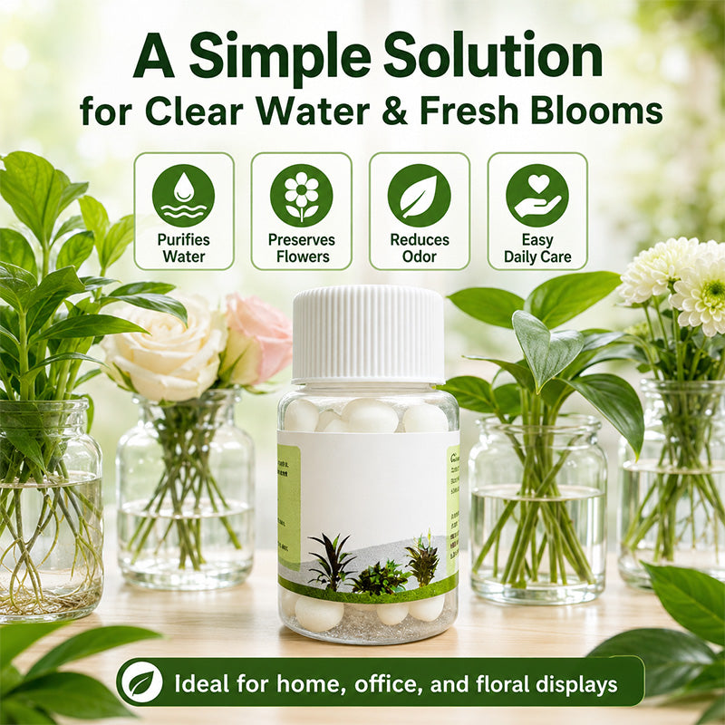 Water Purifying Tablets for Hydroponic Plants and Cut Flowers
