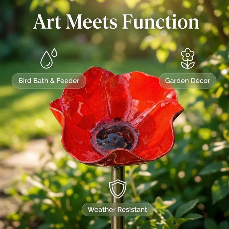 Handmade Metal Flower Garden Stake