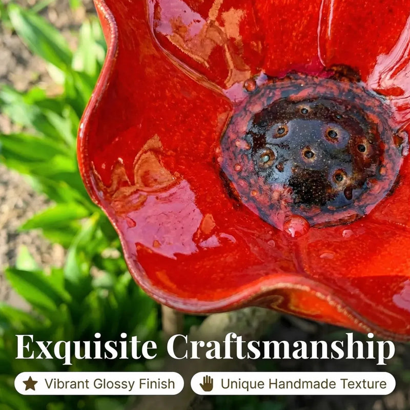 Handmade Metal Flower Garden Stake