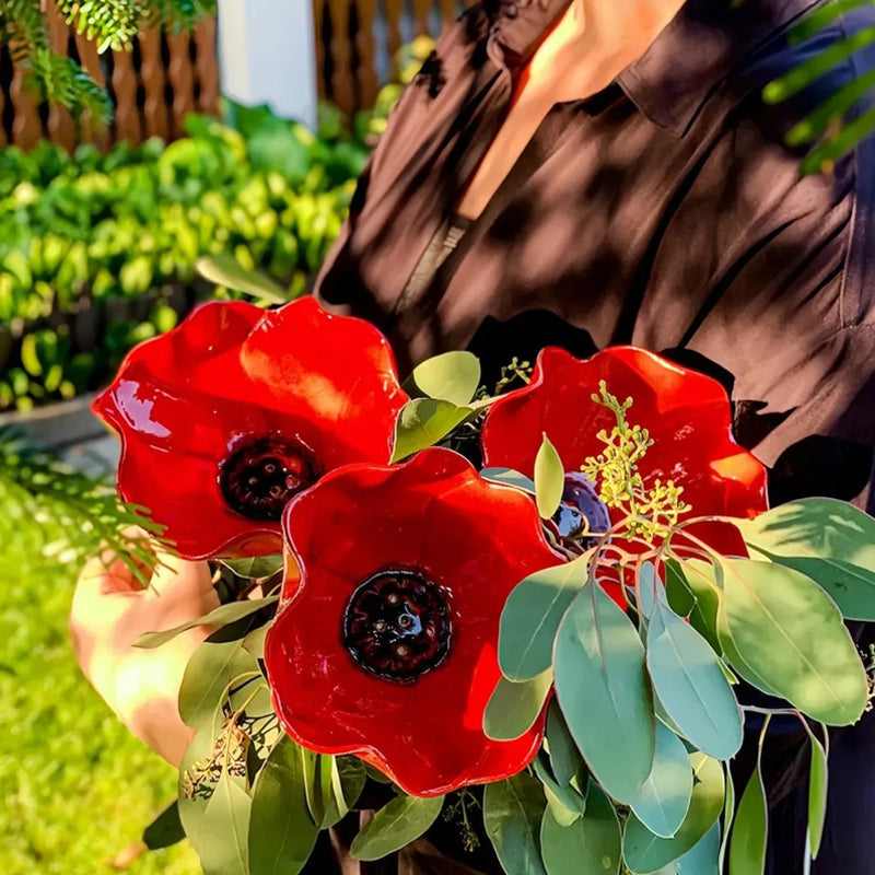 Handmade Metal Flower Garden Stake