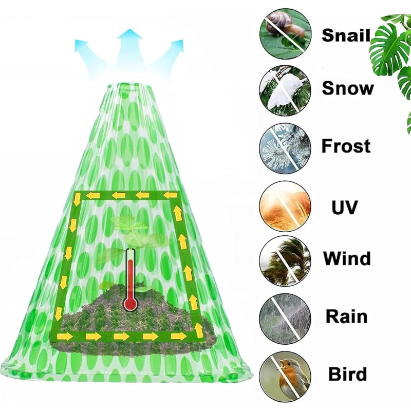 20/30 PCS Clear Garden Cloche for Plants