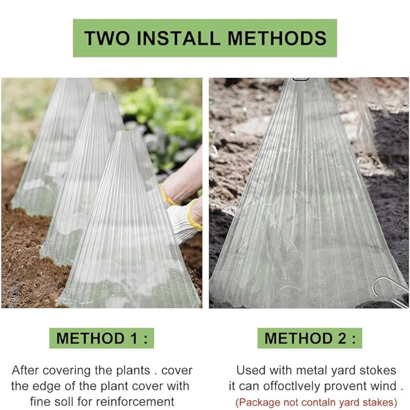 20/30 PCS Clear Garden Cloche for Plants