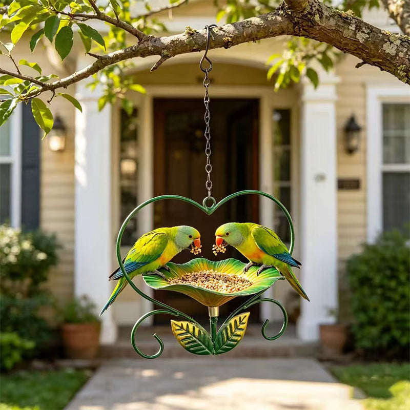 Outdoor Hanging Heart-Shaped Bird Feeder
