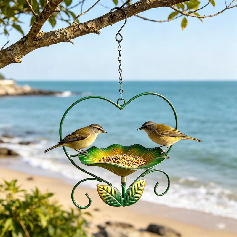 Outdoor Hanging Heart-Shaped Bird Feeder