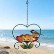 Outdoor Hanging Heart-Shaped Bird Feeder