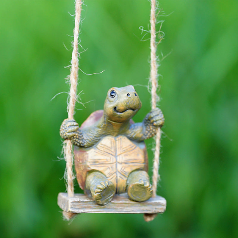 Whimsical Turtle Swing Decor