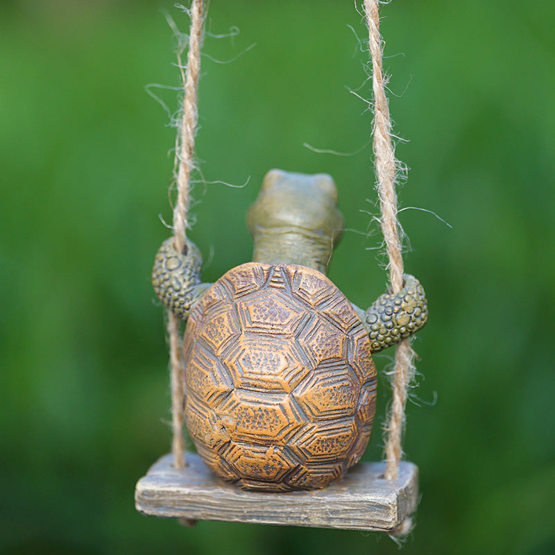 Whimsical Turtle Swing Decor