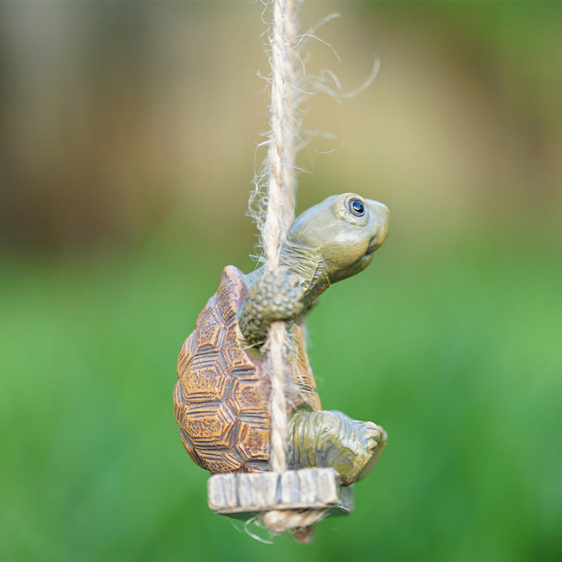 Whimsical Turtle Swing Decor