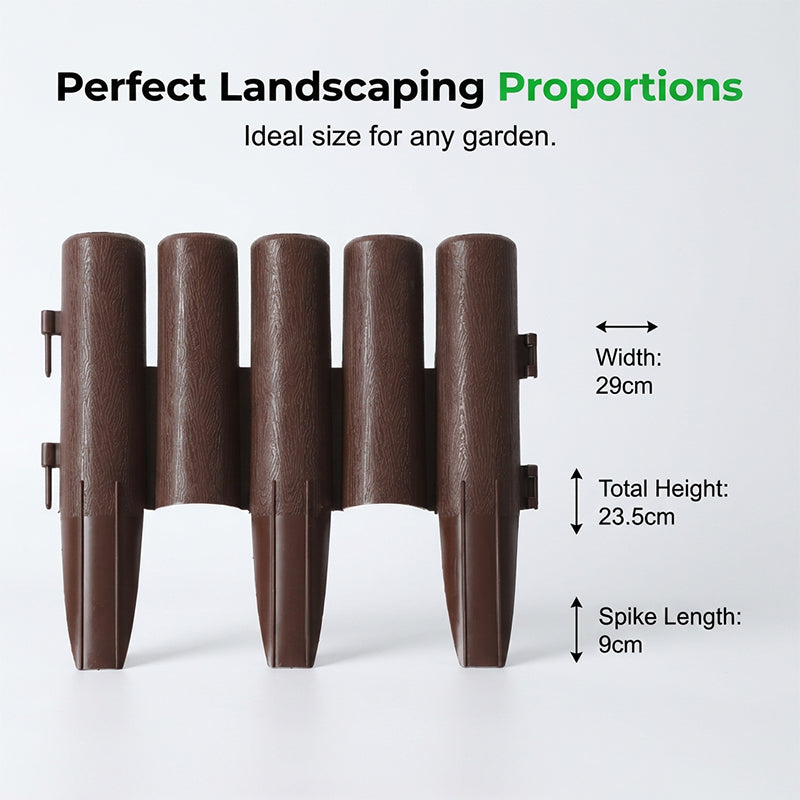 Premium Plastic Stake-in Garden Edging Fence