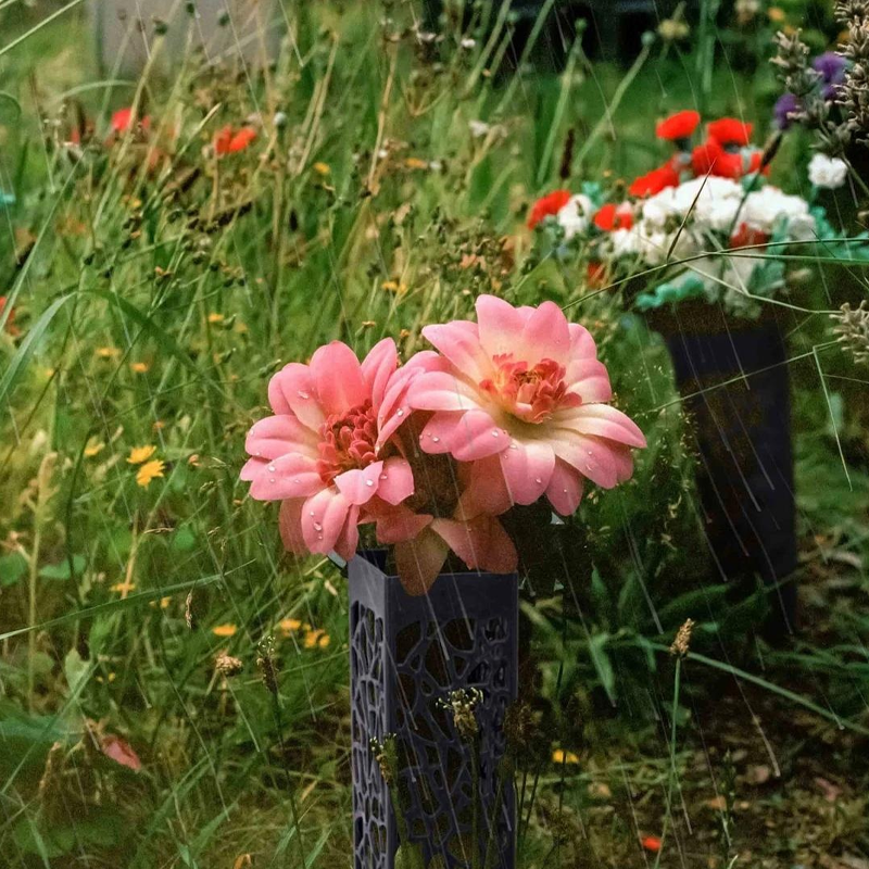 Memorial Vase with Ground Stake for Cemetery