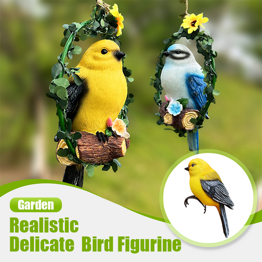 Realistic Delicate Bird Figurine for Garden