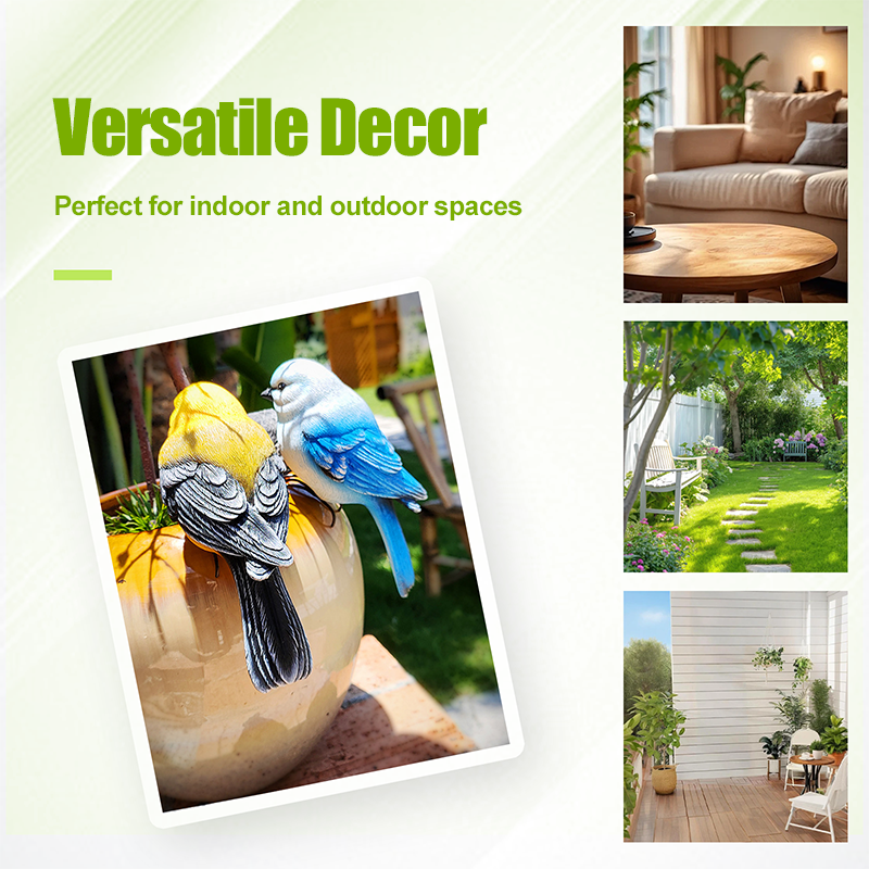 Realistic Delicate Bird Figurine for Garden