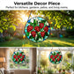 Stained Glass Strawberry Suncatcher for Window & Garden
