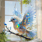 ⏰Great Sale - BUY 2 GET 1 FREE🔥🐦✨Crystal Sky Bluebird Stained Art Ornament