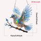 ⏰Great Sale - BUY 2 GET 1 FREE🔥🐦✨Crystal Sky Bluebird Stained Art Ornament