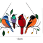 The Best Gift-Birds Stained  Window  Panel Hangings