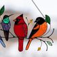 The Best Gift-Birds Stained  Window  Panel Hangings
