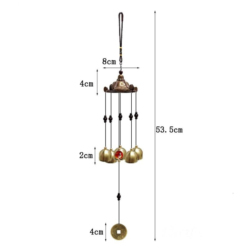 Large Outdoor Lucky Wind Chimes for Good Luck