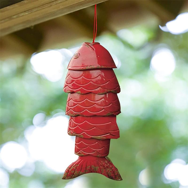 New Colored Porcelain Koi Fish Wind Chime