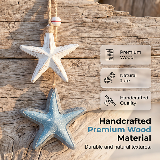 Buy 1 Get 1 Free(2pcs)✨Rustic Wooden Marine Hanging Ornament