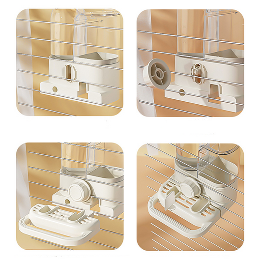 2-in-1 Automatic Bird Feeder and Waterer for Cage