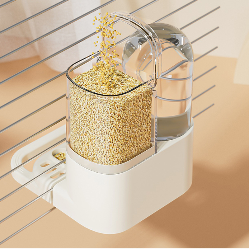 2-in-1 Automatic Bird Feeder and Waterer for Cage